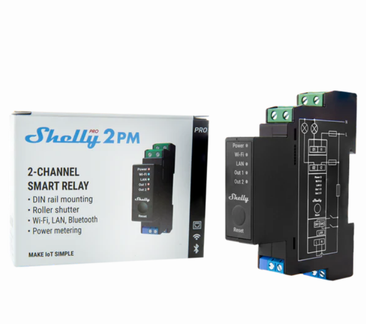 Shelly Pro relais 2PM